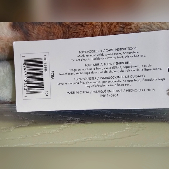 EZRA Oversized Throw - 60" x 70" - Blue/Taupe/Cream - Picture 6 of 6